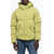 TEN C Solid Color Hooded Down Jacket Green