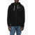 HYDROGEN Solid Color Skull Fz Sweatshirt With Zip Closure Black