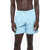 Nike Nylon Swim Shorts With Printed Logo Light Blue