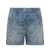 Versace Versace Jeans Shorts With Baroque Pattern Silhouette BLUE