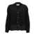 Sacai Sacai 'Windowpane Knit' Cardigan Black