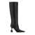 JACQUEMUS 'Les Bottes Bisou' Black Boots With Geometric Heel In Leather Woman Black