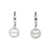 Tory Burch Tory Burch Miller Pave Huggie Hoop Earrings TORY SILVER / CRYSTAL