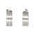 MM6 Maison Margiela Mm6 Maison Margiela Engraved Earrings PALLADIO BURATTATO/WHITE