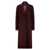 FEDERICA TOSI Bordeaux Single-Breasted Coat With Notched Revers In Wool Blend Woman RED