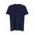 Vivienne Westwood Blue Crewneck T-Shirt With Orb Detail In Cotton Man BLUE