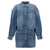 Alexander Wang Alexander Wang 'Prestyle Mini Shirt' Dress BLUE