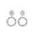 Self-Portrait Self-Portrait Crystal Hoop Earrings Accessories SILVER