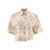 Brunello Cucinelli Brunello Cucinelli Ramage Print Lessivé Linen Shirt With Shiny Tabs Beige