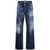 DSQUARED2 DSQUARED2 Paint Splatter-Detail Washed Denim Jeans NAVY BLUE