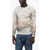 Mc2 Saint Barth Printed Wool Blend Crew-Neck Sweater Multicolor