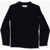 STONE ISLAND KIDS Ribbed Virgin Wool Crew-Neck Sweater Black