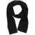 Ralph Lauren Wool Scarf With Embroidered Logo Black