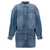 DENIM X ALEXANDER WANG 'Prestyle Mini Shirt' dress Light Blue