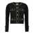 Elisabetta Franchi Cropped chain profile cardigan Black