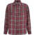 Golden Goose Journey Shirt CRUSHED BERRY/SANDSHELL/GREY