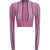 JACQUEMUS Le Cardigan Spiaggia MULTI-PINK