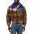 CHARLES JEFFREY LOVERBOY Checked Jacket With Faux Fur Brown