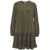 Liu Jo Collection Pleated crêpe dress Green