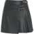 Liu Jo Collection Mini pleated skirt in faux leather Black