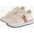 Saucony Leather And Nylon Low-Top Sneakers With Ponyskin Details Beige