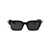 Burberry Burberry Sunglasses 405187 BLACK/CHECK WHITE BLACK