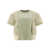 Sacai Sacai "Nylon Twill X Cotton Jersey" T-Shirt GREEN