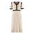 Gucci Gucci Contrast Trim Tweed Dress Beige