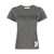 Golden Goose Golden Goose Golden W'S Slim T-Shirt Distressed Cotton Jersey With Logo Grey