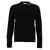 Thom Browne Blue Crewneck Cable Knit Sweater With Rwb Stripe Detail In Wool Man BLUE