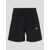 Palm Angels Black Bermuda Shorts With Logo Embroidery And Contrasting Band In Tech Fabric Man Black