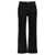 Tory Burch 'Cropped Kick Flare' jeans Black