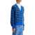 Marni Striped Wool And Mohair Cardigan MAZARINE BLUE