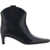 STAUD Western Wally Ankle Boots BLACK