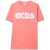 GCDS Oversize Jersey T-Shirt Girl PINK