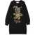 Philipp Plein Long Sleeve Dress Bear BLACK