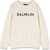 Balmain Logo Crewneck Sweatshirt BEIGE