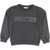 Golden Goose Crewneck Sweatshirt With Crystals CHARCOAL