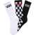 Vans Classic Crew Socks 3Pack 10-13.5 MULTICOLOUR