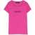 Versace Rhinestone Logo T-Shirt FUCHSIA