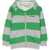 MINI RODINI Stripe Zipper Hoodie GREEN