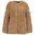 Pinko Faux fur jacket 'Filante' Brown