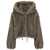 Bully Faux fur jacket with hood Brown