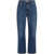 Tory Burch Cropped Flared Jeans DARK VINTAGE WASH