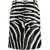 JACQUEMUS La Jupe Tozzi Midi Skirt BLACK AND WHITE ZEBRA