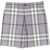 Burberry Bermuda Shorts With Tartan Pattern GREY