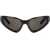 Balenciaga Xpander Rectangle Sunglasses BLACK