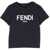 Fendi T-Shirt M/C Logo BLUE