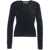 Kaos Fluffy knit pullover Black