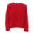 Kangra BRAIDED CREWNECK SWEATER Red